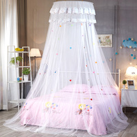 Kelambu Gantung Plafon Bulat Model Kamar Tidur Putri, Tirai Tempat Tidur Anak Dekoratif Lucu, Kelambu Anti Nyamuk Untuk Kamar Tidur