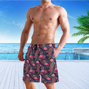 Pantalones cortos de baño y bolsillos de secado rápido para hombre con precio al por mayor disponible pantalones cortos de playa con cordón - Product Image 4