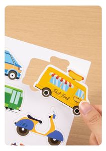 Kit de Arte y Manualidades para Niños, Pintura con Agua, 2 en 1, Libro de Pegatinas Reutilizables a Prueba de Agua - Product Image 5