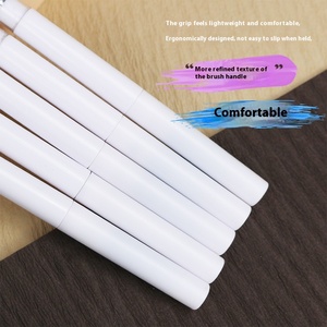 Tragbare Double Ended Eyeliner Wimpern zange Pinsel Ultra dünne abgewinkelte Eyeliner Augenbrauen Wimpern Make-up Pinsel Großhandel Kosmetik - Product Image 4