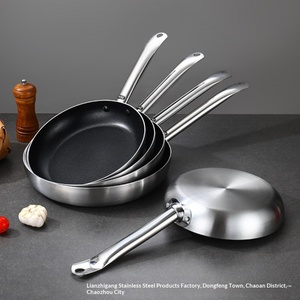 Commercial Non-stick Aluminum Frying <b>Pan</b> Professional Flat Bottom Skillet Heavy Duty Restaurant Fry <b>Pan</b> for Steak Egg - Product Image 2