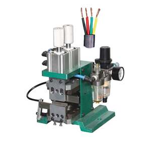 เครื่องปอกและบิดสายไฟแบบกึ่งอัตโนมัติ ใช้ลมและไฟฟ้า สำหรับสายไฟหลายแกน แนวตั้ง - Product Image 3