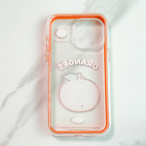 Coque de téléphone antichoc bicolore avec impression UV motif fruits <span class=keywords><strong>orange</strong></span> pour iPhone 18 Pro Max 17 Air 16 15 14 Plus - Product Image 4