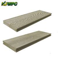 Plancher de terrasse en plastique composite gaufré 3D écologique à grain de bois profond