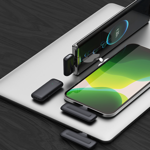 Microfono Lavalier Wireless Baiwangli J11 J13 con Cancellazione del Rumore e Luci LED - Portatile in Materiale ABS per - Product Image 5