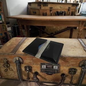 Boshiho Genuine Leather Vintage <b>Wallet</b> with Slots Small <b>RFID</b> Blocking Slim Multi-Function Design No Closure for Credit Card - Product Image 6