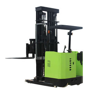 Camión retráctil completamente eléctrico de 1500kg Tipo sentado Almacén Fábrica Apilador de 3 vías Carretilla elevadora Camión Alcance de pasillo estrecho - Product Image 3