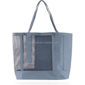 กระเป๋าชายหาดแบบเบาสำหรับกิจกรรมกลางแจ้ง ยี่ห้อ Outdoor Cassi พร้อมฐานกันน้ำและตาข่ายเคลือบสำหรับชายหาด เรือ สระว่ายน้ำ และกีฬา - Product Image 1
