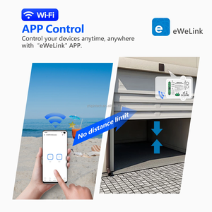 Module de relais intelligent Wi-Fi à contact sec EWelink AC110V USB5V 2 canaux avec fonction de temporisation et auto-blocage, compatible Alexa et Google - Product Image 6