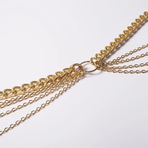 Chaîne de taille géométrique en alliage de zinc, multi-couches, pour soirée, style hip-hop, pour femmes - Product Image 4