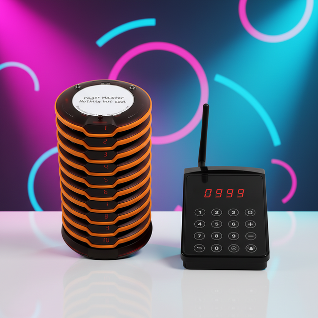 20-Channel Wireless Guest Calling System Restaurant Pagers for Cafe Clinic Nursing Home Nursery Hospital Long Distance Mute