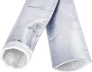 Funda de fibra de vidrio de <span class=keywords><strong>aluminio</strong></span> personalizada, funda trenzada de alta temperatura para protección de cables - Product Image 2