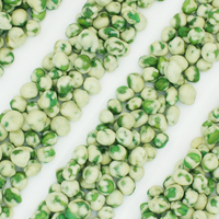 Snacks de pois verts croustillants frits et enrobés de wasabi, saveur croquante, faibles en gras, à base de légumineuses, sains, OEM, marque privée