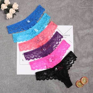Mutande Di Pizzo Perizoma Donna - Vita Bassa Sexy Morbide E Traspiranti | Biancheria Intima Elasticizzata - Foto 4