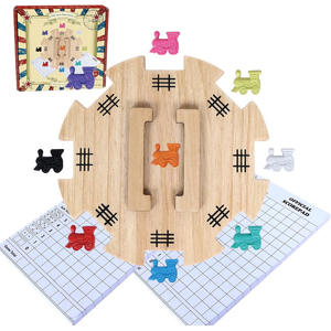 Bandejas de madera espaciosas de alta calidad para Mahjong, soportes multifuncionales para dominó, ideales para entretenimiento en el hogar y torneos de Mahjong. - Product Image 1