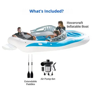 Bote Inflable de PVC para 6 Personas, de Lujo, para Entretenimiento, Ocio, Fiestas, Cruceros, Isla Flotante - Product Image 5