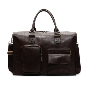 Bolsa de Viaje de Fin de Semana Personalizable con Logotipo, Nueva de Fábrica, con Compartimento para Zapatos, Bolsa Deportiva de PU para Gimnasio - Product Image 1