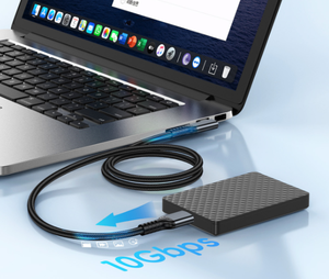 Câble USB 3.2 10 Gbps à angle droit 90 degrés Type-C vers Type-C pour charge rapide et synchronisation de données haute vitesse, compatible avec les casques <span class=keywords><strong>VR</strong></span> - Product Image 6