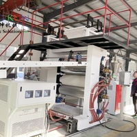 Ligne de production entièrement automatisée de feuilles de marbre artificiel en PVC, machine de fabrication de feuilles de marbre plastique à haute efficacité