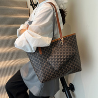 Ensemble 2 Pièces Sac à Main de Luxe en Cuir PU pour Femme Nouveau Designer Sac à Main à Poignée Épaule Sangle Élégant Fourre-Tout Noir