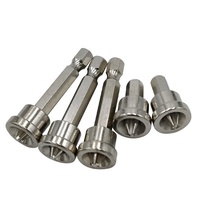 1 pièce Embouts de tournevis de positionnement pour vis à plaques de plâtre 25/50mm PH2 à queue hexagonale, embouts de rainurage pour cloisons sèches avec butée de profondeur, outils de perçage