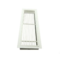 Grille linéaire ventilée détachable en aluminium, grille sans cadre pour système de climatisation