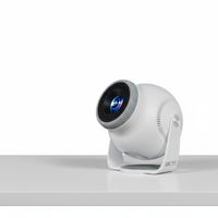 Mini projecteur portable 4K, écran de cinéma maison, vidéo LCD, projecteurs intelligents portables Android