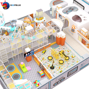 Chất lượng cao thương mại 800 1000 1200 mét vuông có tính năng Slide Mê Cung rửa xe và mềm chơi khu vực sân chơi trong nhà thiết bị - Product Image 5