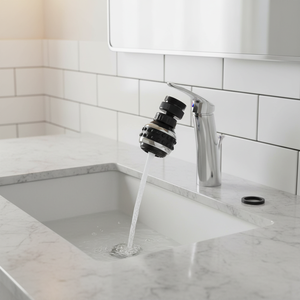 Aeratore a getto direzionale corto universale di Design moderno 2 diversi tipi di getto in ottone ABS in plastica per uso bagno - Product Image 3