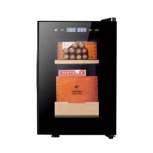 Humidor Eléctrico Portátil NUELEAD NE-112 de Acero Inoxidable con Una Puerta de Vidrio y Panel Táctil, Capacidad de 16L para Cigarros - Product Image 1