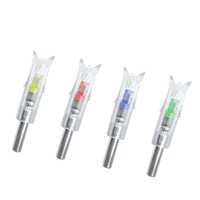 Pointes de flèches de carabine à poulies de 7,6 mm, pointes lumineuses en plastique pour la chasse et le tir