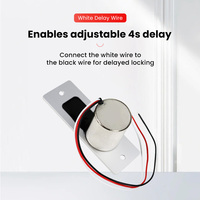 Serrure électrique miniature étanche à verrouillage de sécurité DC 12V pour contrôle d'accès, pêne dormant électronique pour porte