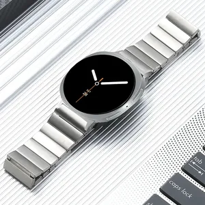 Bracelet en acier inoxydable à boucle papillon pour bracelet de montre Samsung Bracelets en métal pour <span class=keywords><strong>Galaxy</strong></span> <span class=keywords><strong>Watch</strong></span> 8 <span class=keywords><strong>40mm</strong></span> 44mm 8 Bracelet de montre classique 46mm - Product Image 1