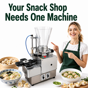 Machine à wontons pour la fabrication de wontons en forme de poisson rouge, <span class=keywords><strong>momo</strong></span>, gyozas et autres aliments farcis - Product Image 6