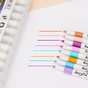 Caja portátil rotulador de una sola cabeza varilla redonda rotulador acrílico conjunto pintura arte DIY creativo acuarela pintura cepillo - Product Image 2