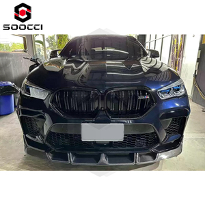 Fibre de carbone véritable Style LD F96 <span class=keywords><strong>X6M</strong></span> Style Spoiler de pare-chocs avant Splitter Diffuseur pour <span class=keywords><strong>BMW</strong></span> <span class=keywords><strong>X6M</strong></span> X6C F96 <span class=keywords><strong>2019</strong></span>+ - Product Image 4