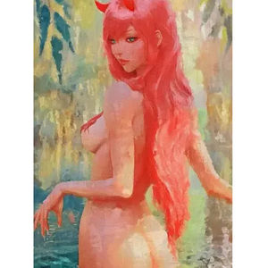 1 pz ricamo 5D con ricamo a punto croce immagine 40*50cm modello femminile Non umano decorazione completa della parete artistica con diamanti - Product Image 1