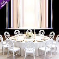 Chaise en plastique blanche en forme de cœur, nouveau design, pour événements de mariage, banquets d'hôtel et cérémonies, en gros, à vendre