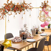 Support de table en métal noir réglable pour les fêtes, les anniversaires, les mariages, Noël, les ballons, les arches de fleurs et les célébrations.