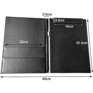 Usine en gros personnalisé invité en cuir chambre d'hôtel en cuir Pu A4 cahier Menu <span class=keywords><strong>livre</strong></span> chèque porte-<span class=keywords><strong>livre</strong></span> couvre - Product Image 2