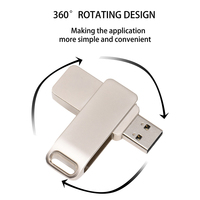 Unidad Flash USB de Metal de 64 GB, Memoria USB de 4 GB, 8 GB, 32 GB, 128 GB, Pendrive, Unidad de Memoria USB de 16 GB