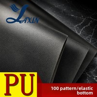 Boîte à bijoux en cuir PU noir à motif grainé 100 grains, 0,5 mm, résistante à l'abrasion, pour accessoires, modèle YX933, directement de l'usine