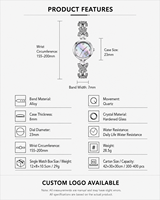 Reloj de Pulsera de Cuarzo para Mujer Butterfly, Diseño de Moda de Lujo, Resistente al Agua 30M, para Oficina y Uso Diario