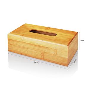 High Quality Bamboo Paper Tissue Holder Box <b>Napkin</b> <b>Dispenser</b> Holder - Product Image 1