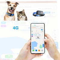 Avec API Mini collier portable traqueur GPS Localisateur intelligent espion Animaux de compagnie avec application pour chat et chien 4G