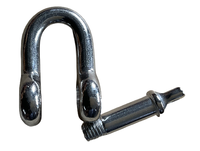 Certifié CE Type européen 316 de qualité marine en acier inoxydable D manille 8mm forgé collier à vis goupille matériel de gréement offshore