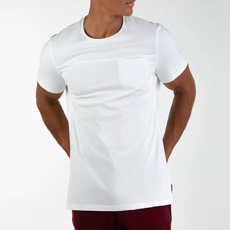 Cotone da corsa t-shirt di colore di disegno di combinazione polo t shirt white t shirt intera vendita accettare garanzia di commercio