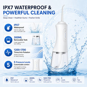 <span class=keywords><strong>Irrigador</strong></span> Bucal Eléctrico Portátil Recargable Tipo-C, Resistente al Agua IPX7, Ligero, <span class=keywords><strong>de</strong></span> <span class=keywords><strong>Viaje</strong></span>, con Logotipo Personalizado - Product Image 4