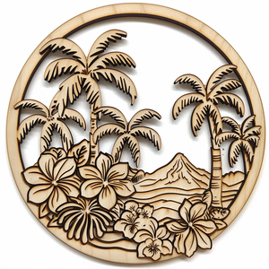 Aangepaste Driedimensionale Moderne Stijl Hawaii Eiland Souvenir Strand Land Stad Koelkast Magneet Vorm Hout Koelkast Magneet - Product Image 2