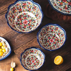 Éléments ethniques fantaisie dubaï ensembles d'assiettes vaisselle vaisselle ensembles de vaisselle ensemble de vaisselle en céramique turque - Product Image 5